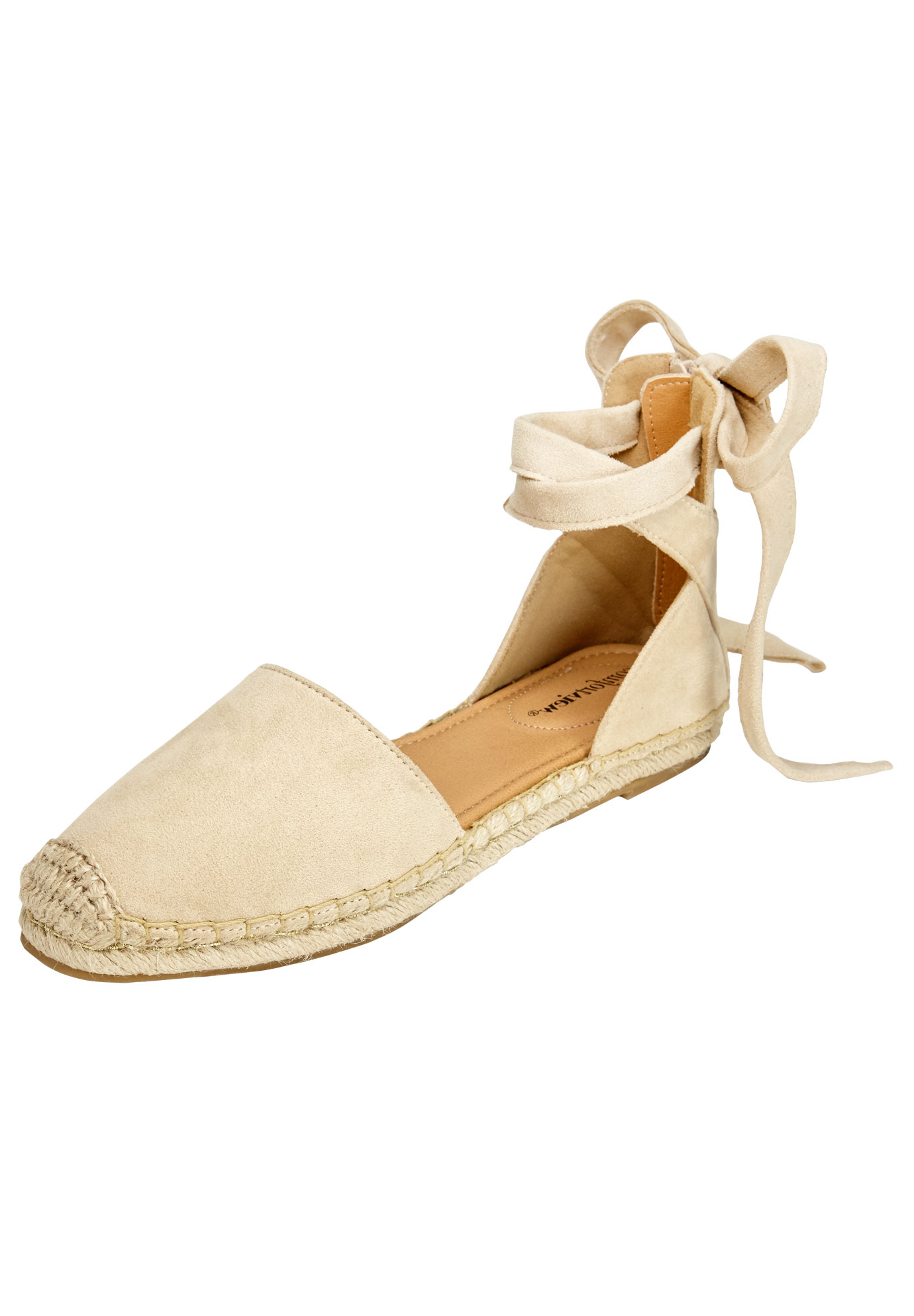 Comfortview Women's Wide Width The Shayla Flat Espadrille Shoes - image 1 of 7