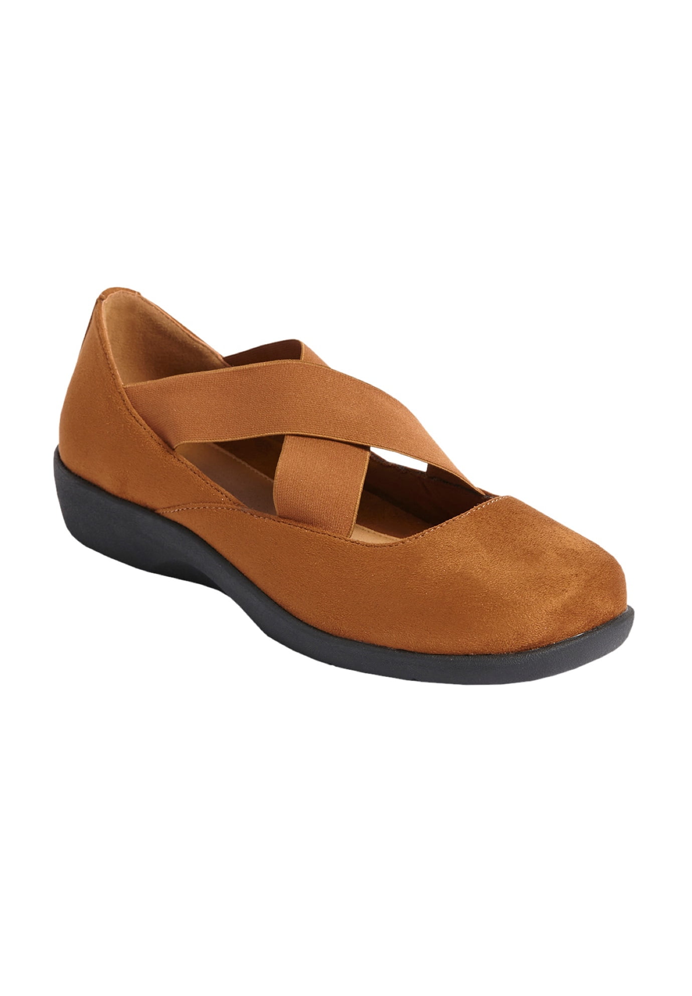 Comfortview Women's Wide Width The Stacia Mary Jane Flat Mary Jane
