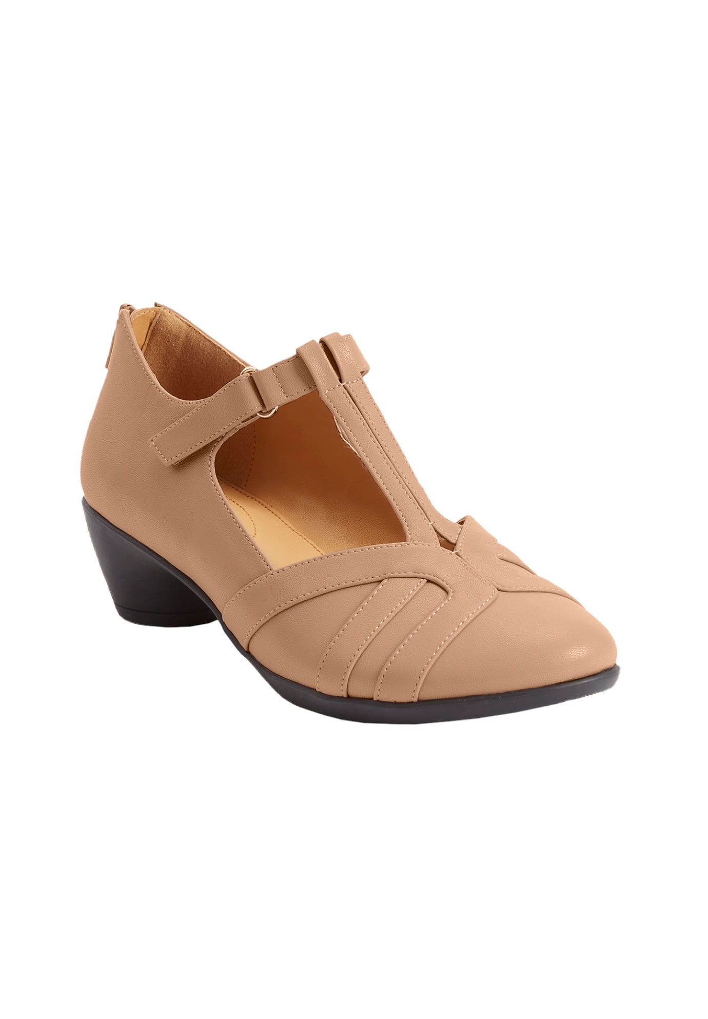 Comfortview Women's Cassie Shooties - Wide Width Suede-Like Booties With Side Buckle & Inside Zipper - View #2