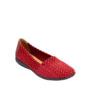 Comfortview Women's The Bethany Stretch Woven Slip On Flat