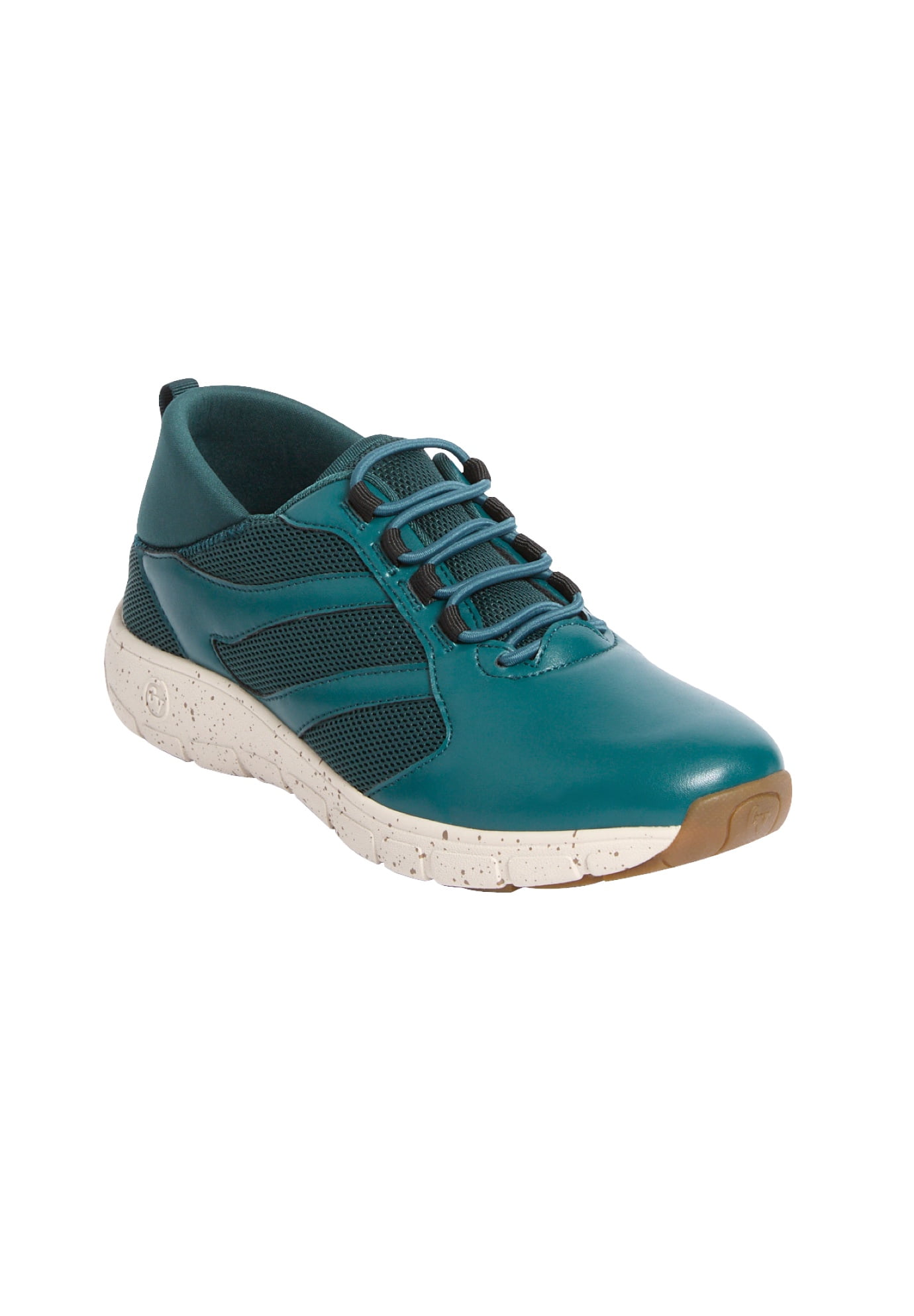 Gola Men's Titan Sneakers – Leather & Suede Upper, Lightweight, Retro Style – Black/Green/Orange