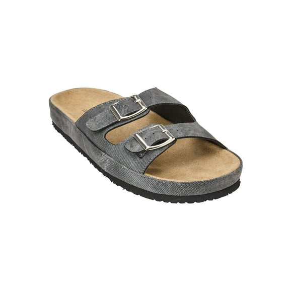 Comfortview Women's The Maxi Slip On Footbed Sandal