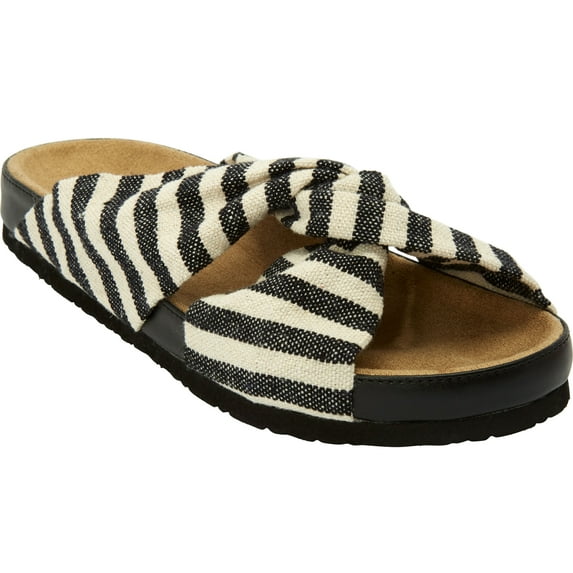 Comfortview Women's The Reese Slip On Footbed Sandal