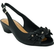 Comfortview Womens The Rider Leather-Like Slingback