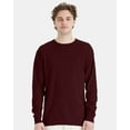 thumbnail image 1 of Comfortwash by Hanes B35300538 Garment-Dyed Long Sleeve T-Shirt, Maroon - 3XL, 1 of 5