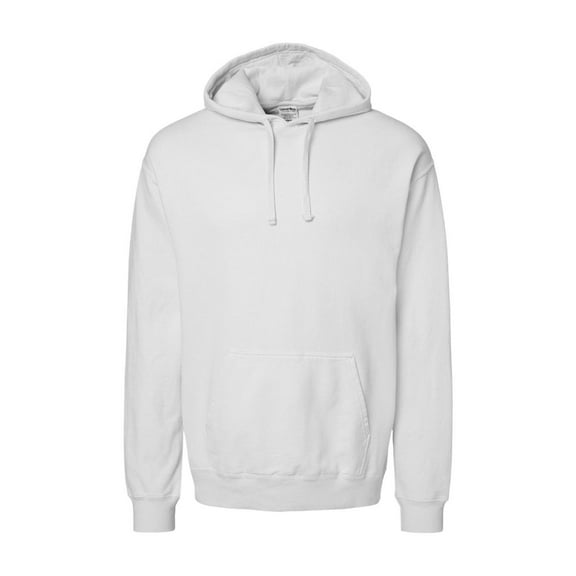 Comfortwash by Hanes B35800016 Unisex Garment-Dyed Hooded Sweatshirt, White - Extra Large