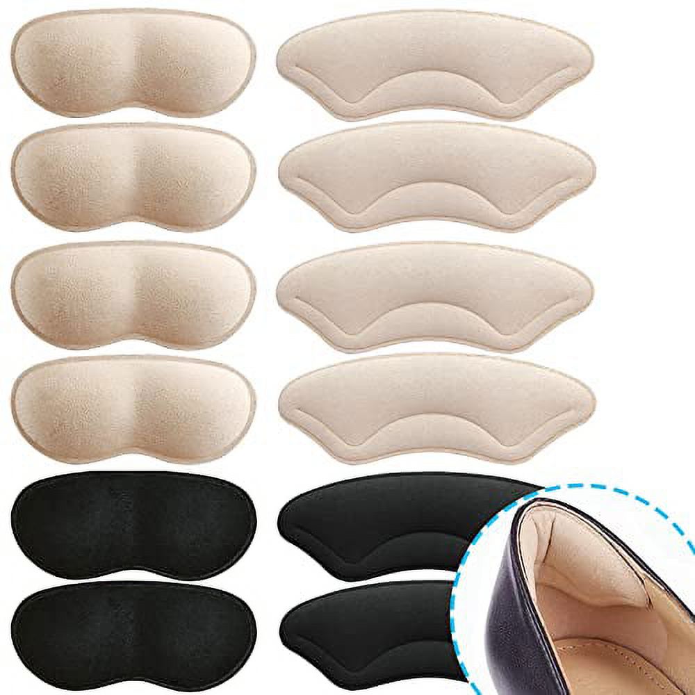 Comfowner 6 Pairs Premium Heel Cushion Pads Inserts Grips Liners for