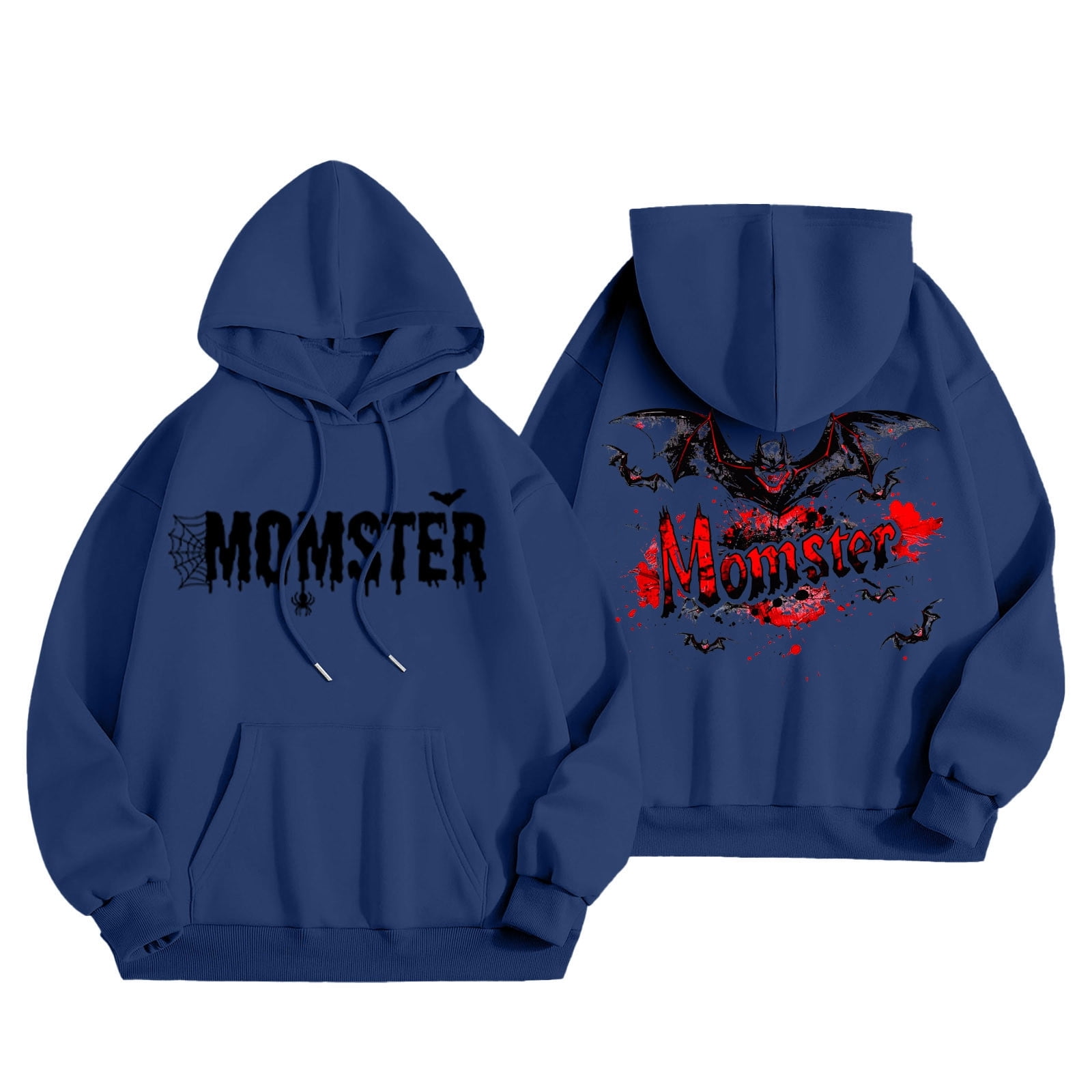 Comfrt Womens Hoodies Halloween Costumes Printed Hooded In Fall And