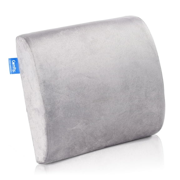 Comfty Orthopedic Seat Relief Cushion - Memory Foam Cushion, Relieves Back Pain, Aligns Spine, Gray