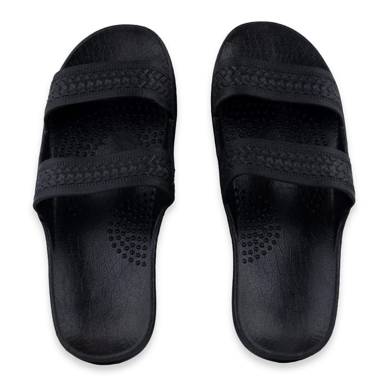 Comfy black sandals clearance