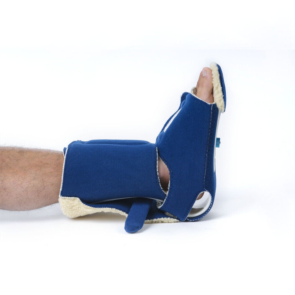 Compression Boots Blue Lenjoy Medical Comfy Boot Dark Blue, Fleece Lined, Prevents Flexion and ...