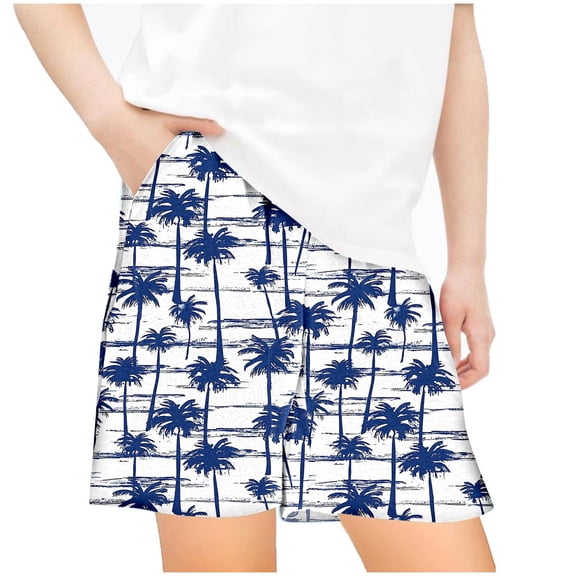 Comfy Boys Summer Beach Shorts Funny Printed Loose Board Shorts with Pocket Vacation Hawaiian Shorts 13T