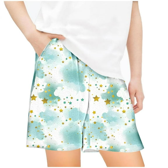 Comfy Boys Summer Beach Shorts Funny Printed Loose Board Shorts with Pocket Vacation Hawaiian Shorts 7T