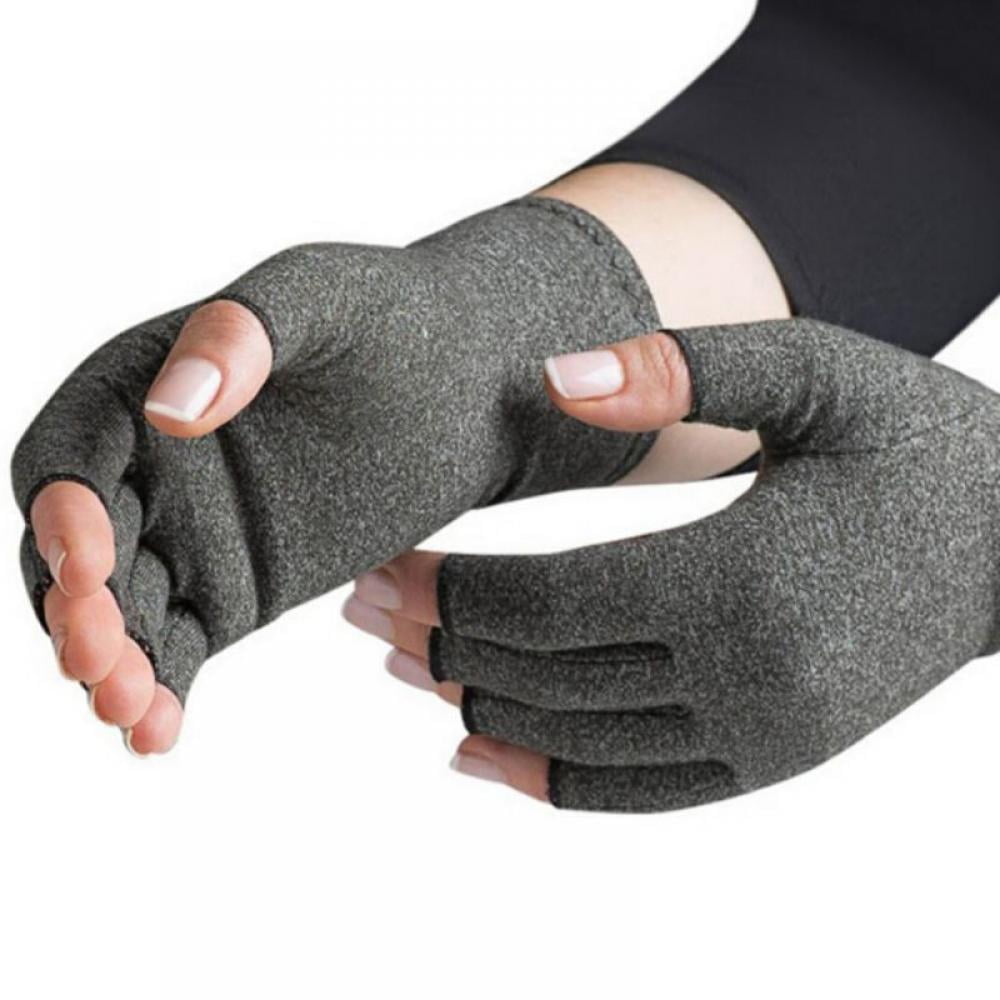 Comfy Brace Arthritis Hand Compression Gloves Comfy Fit, Fingerless