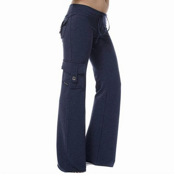 Comfy Casual Flare Pants Women Ladies Palazzo Wide Leg Loungewear Sport Workout Sweatpants Pants Bell Bottom Oversized Jogger Pants Trousers