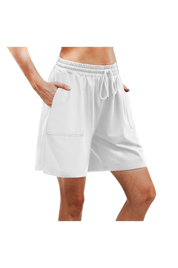 Comfy Casual Summer Shorts Women Cotton Sports Shorts Loose Active Workout Training Clothes For Ladies Exercise Gym Outdoor Athletic Pants