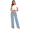 thumbnail image 1 of Comfy Casual Women's Pajama Pants Print Wide Leg Small Red Cherries, 1 of 6
