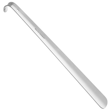 Comfy Clothiers Long Handled Metal Shoe Horn - Heavy Duty (16.5-inch - 42cm) Steel Shoehorn for Boots and Shoes