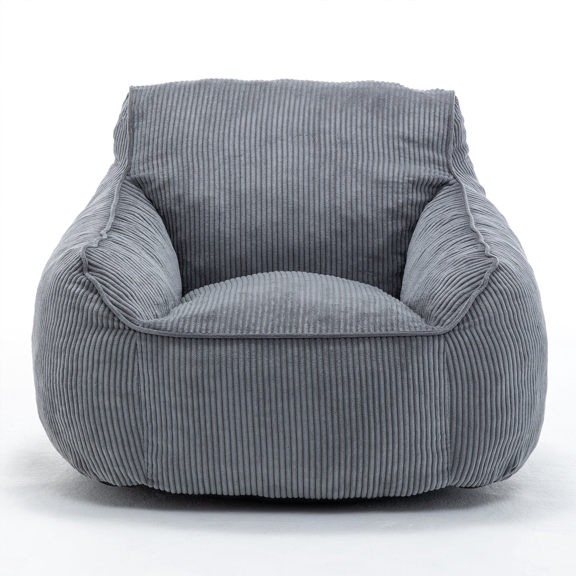 Comfy Corduroy Giant Bean Bag Chair for Adults Teens, Filler Included