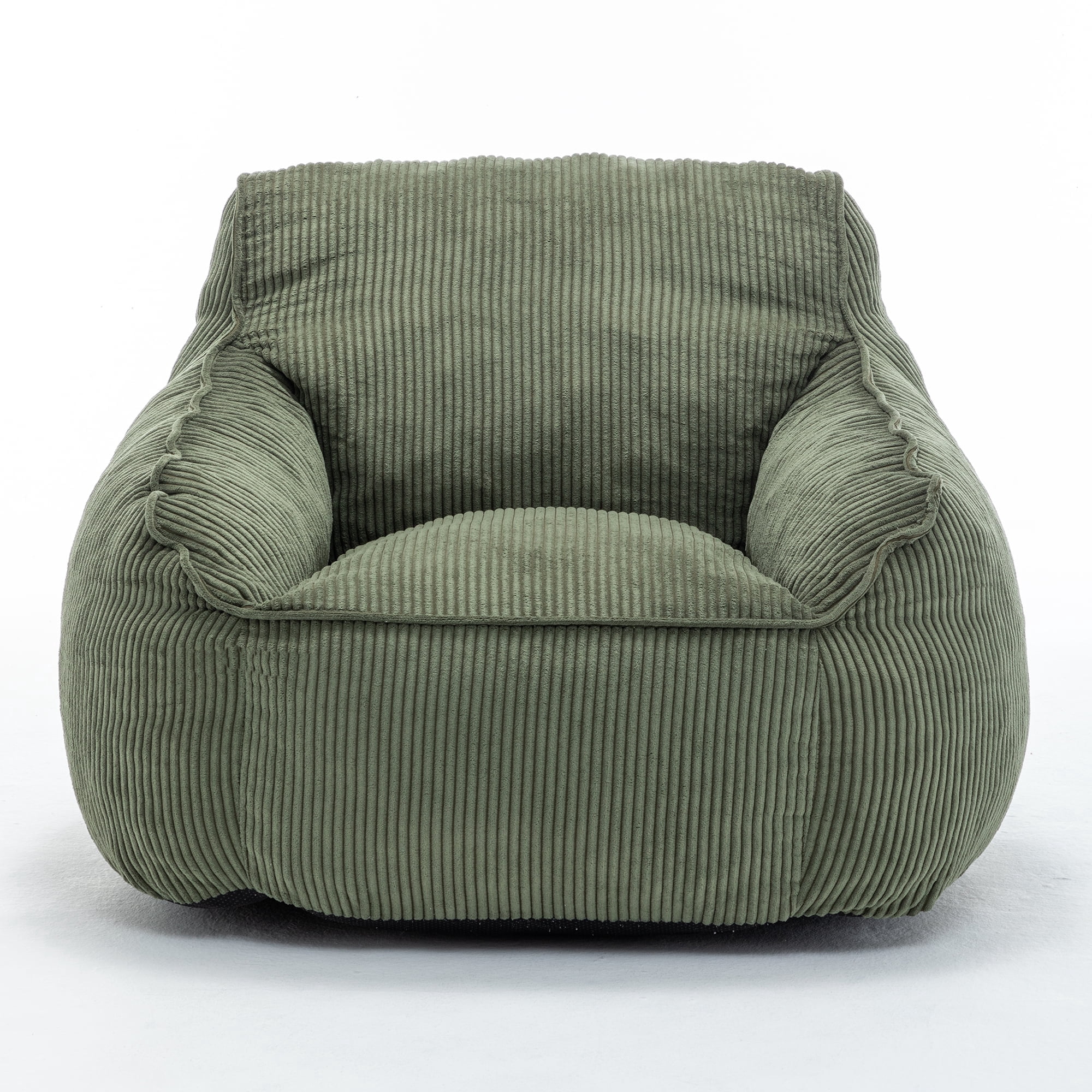 Comfy Corduroy Giant Bean Bag Chair for Adults Teens, Filler Included