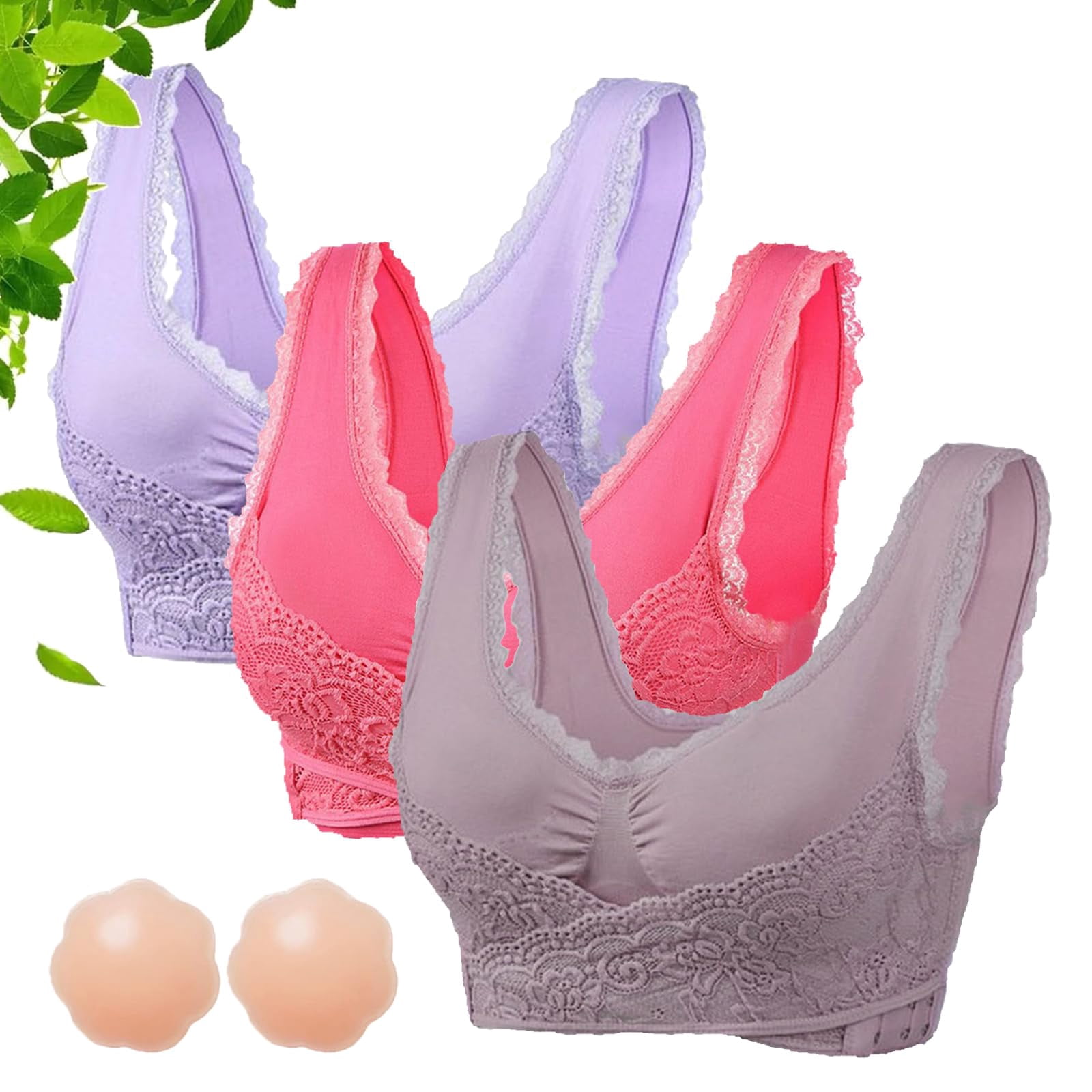 Comfy Corset Bra Front Cross Side Buckle Lace Bras, Kendally Bras for ...