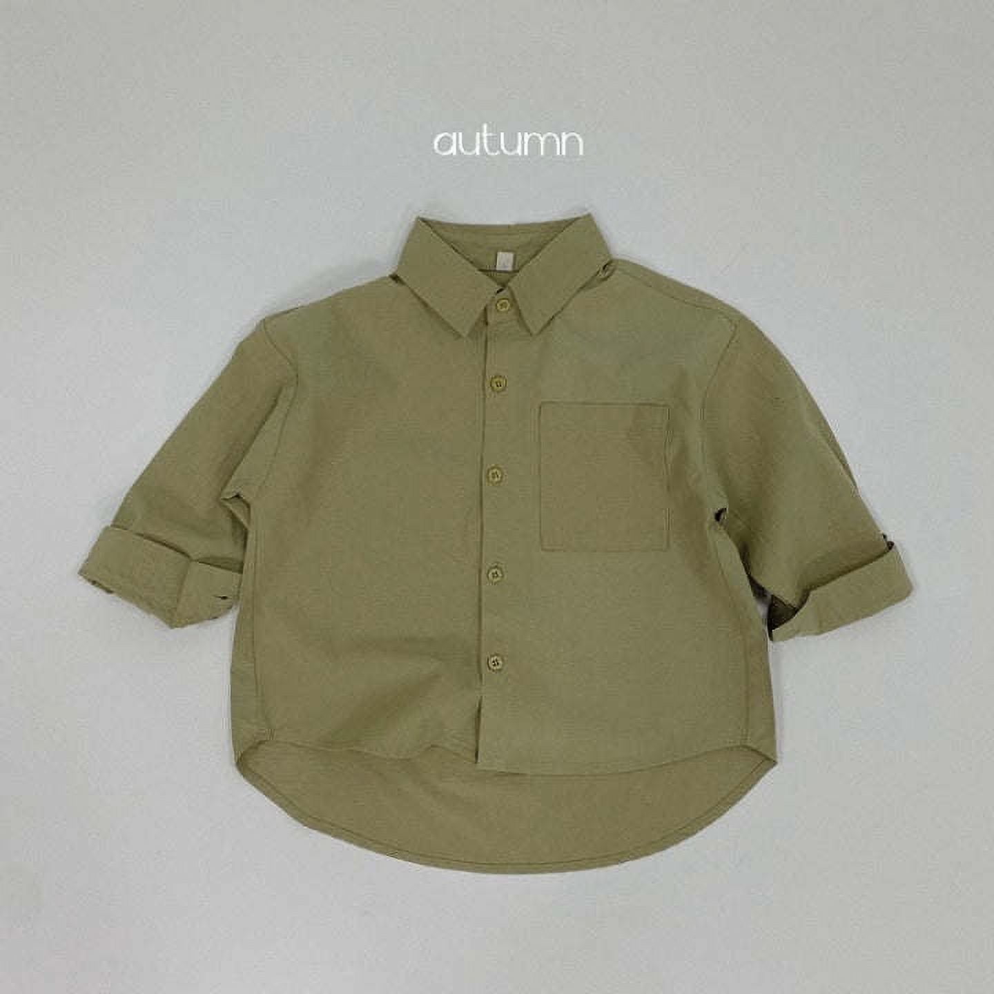 Baby Striped & Polka Dot Pattern & Solid Color Loose Comfort Shirt