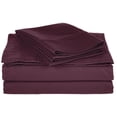 thumbnail image 1 of Comfy Cotton-Blend Sheet Set Plum / Cal King, 1 of 1