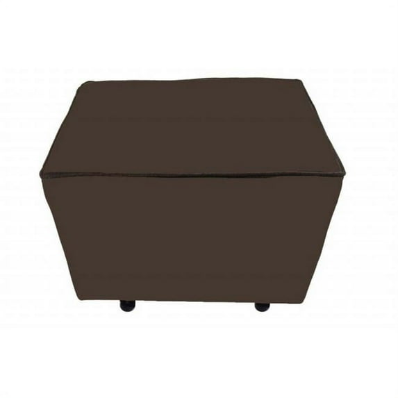 Comfy Cozy Ottoman Chocolate Velvet