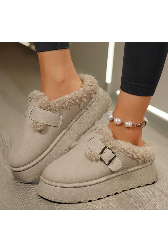 Comfy & Cozy Women's Fashion Snow Boots - Thermal Lined, Slip-On Outdoor Footwear for Warmth and Comfort