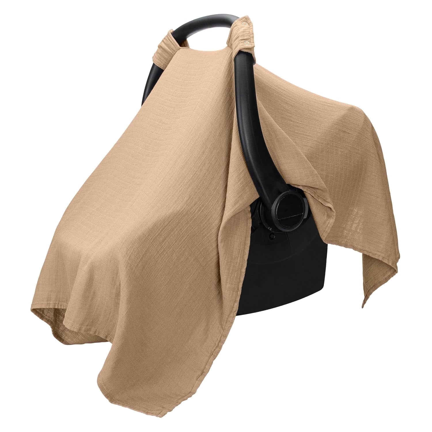 Comfy Cubs Baby Car Seat Cover - Soft, Breathable & Lightweight Large Car Seat Canopy, Cedar