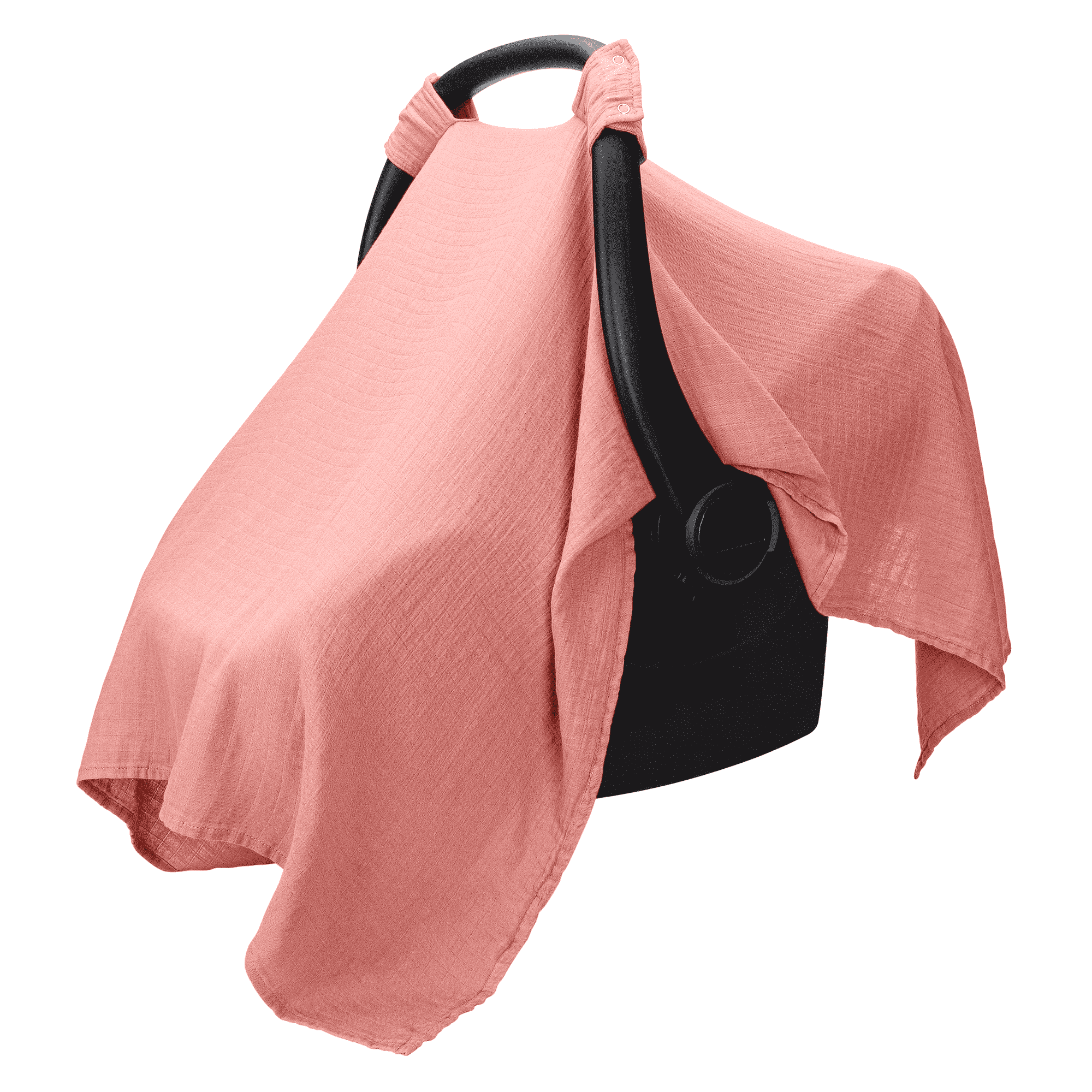 Comfy Cubs Baby Car Seat Cover - Soft, Breathable & Lightweight Large Car Seat Canopy, Dusty Rose