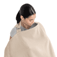 thumbnail image 1 of Comfy Cubs Nursing Cover for Baby Breastfeeding - 100% Muslin Cotton, Soft & Breathable Cotton, Breastfeeding Pumping Cover for Mom, with Rigid Hoop - Privacy Unisex Lightweight Covers Wrap (Sand), 1 of 7