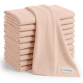 thumbnail image 1 of Comfy Cubs 100% Cotton Absorbent Burp Cloths - Large, 10 Pack (Blush), 1 of 5
