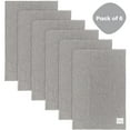 thumbnail image 1 of Comfy Cubs 100% Cotton Absorbent Burp Cloths - Large, 6 Pack (Grey), 1 of 4