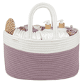 thumbnail image 1 of Comfy Cubs Diaper Caddy Organizer for Baby - Large Portable with Dividers for Diapers & Wipes, Mauve, 1 of 7