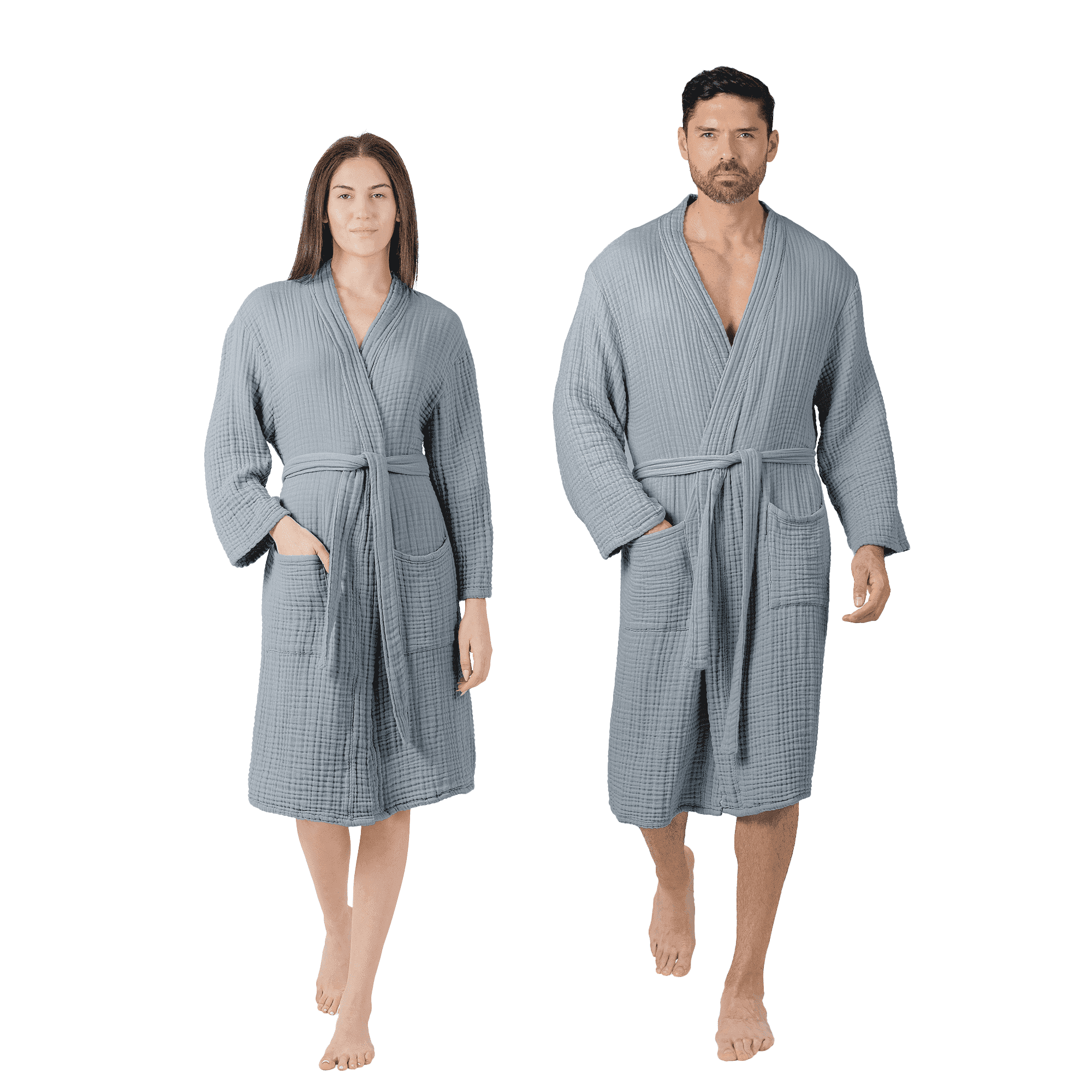 Bath Robe Small Comfy Cubs, Muslin Bathrobe, Small Medium, Pacific Blue - Walmart.com