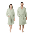 thumbnail image 1 of Comfy Cubs Muslin Bathrobe Small/Medium, (Sage) - 100% Cotton Robe with 4-Layer Absorbent Fabric, 1 of 8