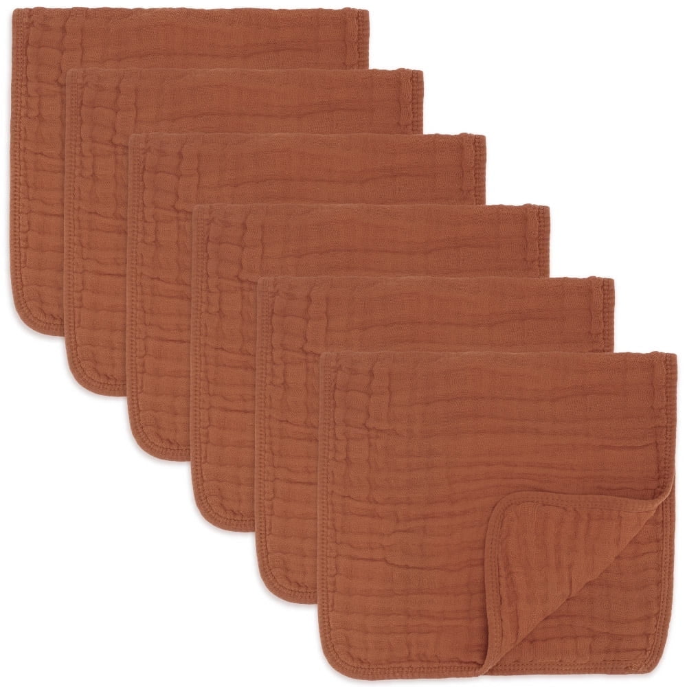 Comfy Cubs Muslin Burp Cloths Large 100 Cotton Hand Washcloths for