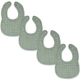 thumbnail image 1 of Comfy Cubs Muslin Cotton Baby Bibs, 4 Pack, Adjustable with Easy Snaps, Soft & Absorbent, Fern, 1 of 7