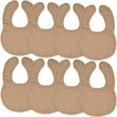 thumbnail image 1 of Comfy Cubs Muslin Cotton Baby Bibs, 8 Pack, Adjustable with Easy Snaps, Soft & Absorbent, Cedar, 1 of 4