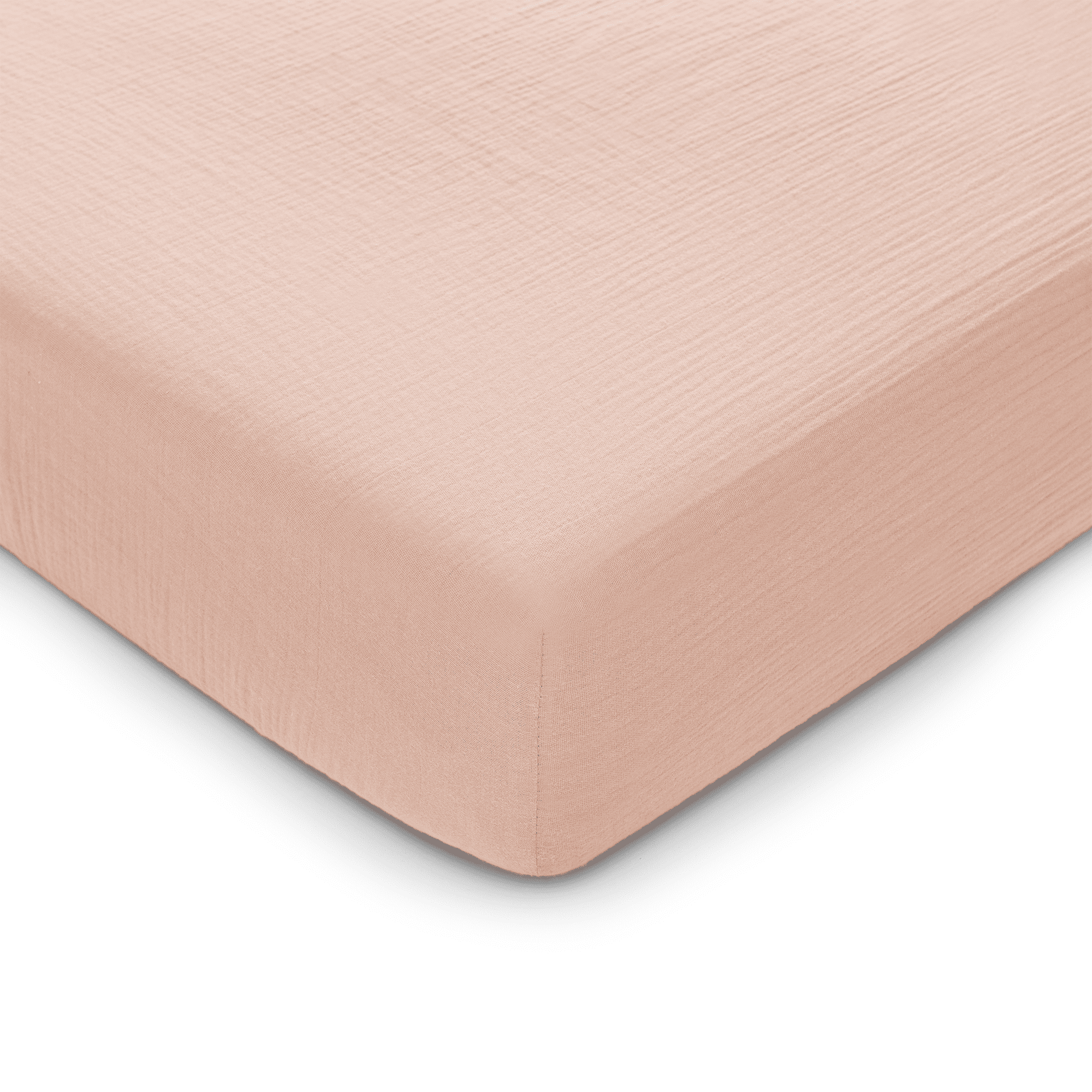 Comfy Cubs Muslin Crib Sheet, 100% Muslin Cotton Crib Sheets for Standard Crib Mattresses  (Blush)