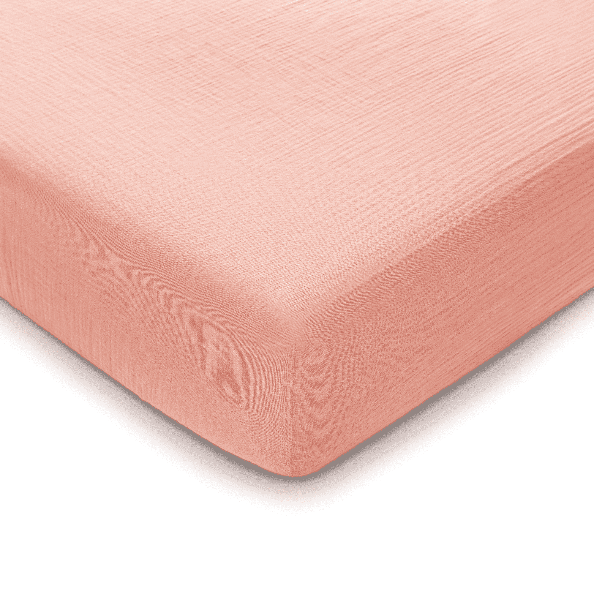 Comfy Cubs Muslin Crib Sheet, 100% Muslin Cotton Crib Sheets for Standard Crib Mattresses (Lace Pink)