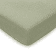 thumbnail image 1 of Comfy Cubs Muslin Crib Sheet, 100% Muslin Cotton Crib Sheets for Standard Crib Mattresses (Sage), 1 of 7