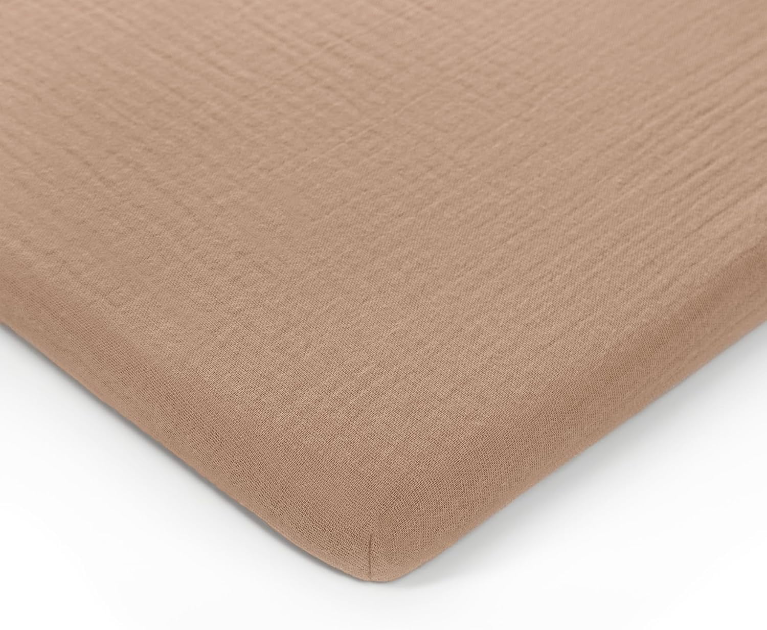 Comfy Cubs Muslin Fitted Bassinet Crib Sheet, Extra Soft 100% Muslin Cotton Bassinet Sheets (Cedar)