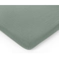 thumbnail image 1 of Comfy Cubs Muslin Fitted Bassinet Crib Sheet, Extra Soft 100% Muslin Cotton Bassinet Sheets (Fern), 1 of 7
