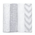 thumbnail image 1 of Comfy Cubs Muslin Swaddle Blankets - Neutral Receiving Blanket, Wrap for Boys & Girls (Grey), 1 of 6