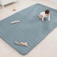 thumbnail image 1 of Comfy Cubs Play Mat, Rectangle (Large) 60” x 96” for Kids & Toddler, Non-Slip Bottom - Pacific Blue, 1 of 7