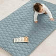 thumbnail image 1 of Comfy Cubs Play Mat, Rectangle (Small) 36” x 60” for Kids & Toddler, Non-Slip Bottom - Pacific Blue, 1 of 7
