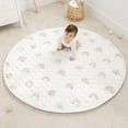 thumbnail image 1 of Comfy Cubs Premium Play Mat, Round (Large) 60" - Kids & Toddler Play Mat Non-Slip Bottom - Rainbow, 1 of 7