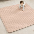 thumbnail image 1 of Comfy Cubs Premium Play Mat, Square 56"x56" - Kids & Toddler Mat, Non-Slip Bottom - Blush, 1 of 7